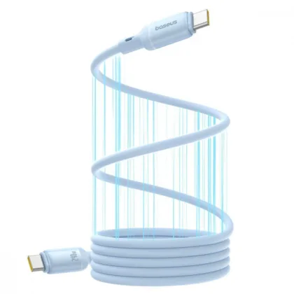 Кабель Baseus PicoGo Magnetic Liquid Silicone Type-C to Type-C 240W (1m) blue