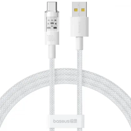 Кабель Baseus Gem Fast-Charging Data Cable Type-C 100W 2m white
