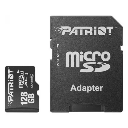 Карта пам’яті microSDXC (UHS-1) Patriot LX Series 128Gb class 10 (adapter SD)