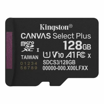 Карта пам’яті microSDXC (UHS-1) Kingston Canvas Select Plus Gen3 128Gb class 10 А1 (R-150MB/s)