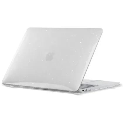 Накладка глянцева прозора з блискітками Crystal Glitter Case для MacBook Air 13.6″  M2 / M3 / M4 (A2681 / A3113 / A3240) (2022-2025)